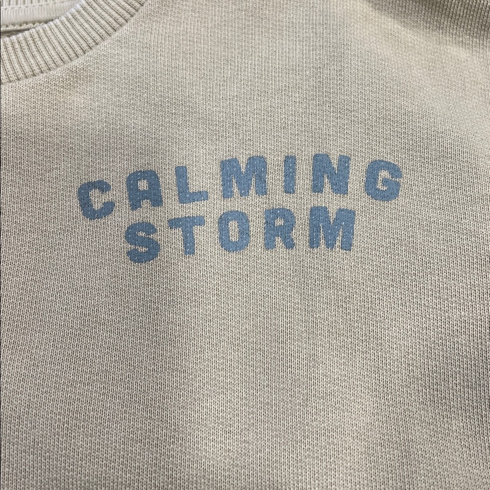 Piupiuchick Green calming storm graphic Sweatshirt kids 3 years play condition - Picture 4 of 8